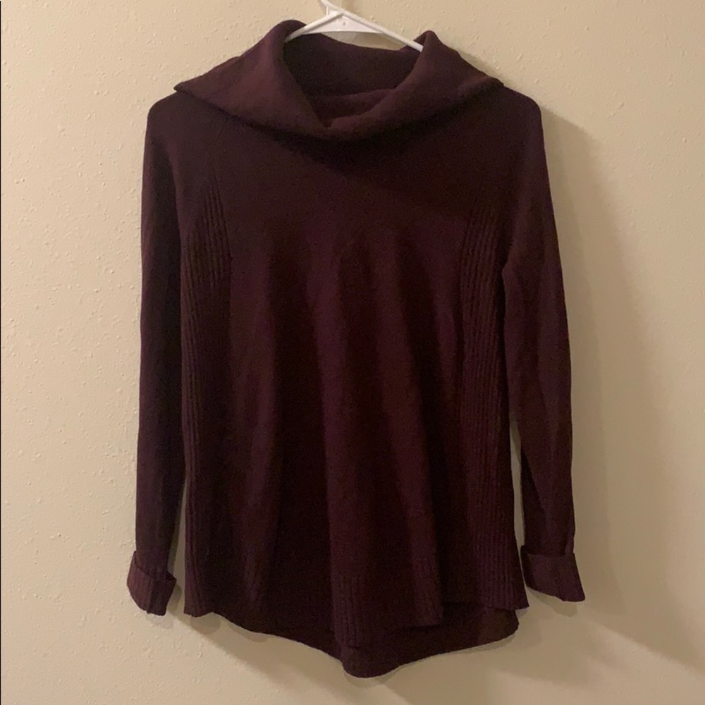 Maroon cowl neck sweater